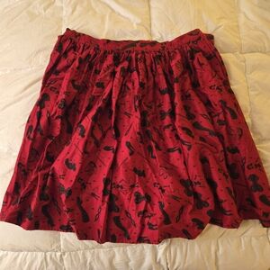 Pinup Girl Clothing Deadly Dames Fetish Print Skirt 4x